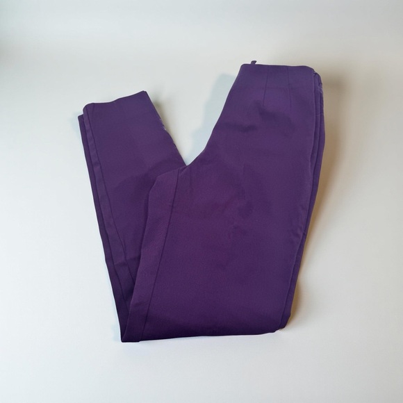 Millennium Skinny Crop Side Zipper Stretch Womens Pants Purple Size 4 NEW - Picture 5 of 6